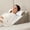 White/Brown, variant on 3PCS Wedge Pillow Set for After Surgery, Adjustable 9&12 Inch Bed Wedge Pillow for Sleeping, Incline Pillow Wedge for Headboard, Post Surgery, Acid Reflux, Neck&Back Support, Brown