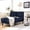 Navy Blue, variant on Modern Velvet Tufted Chaise Lounge Sofa, Elegant Storage Recliner Chair for Living Room & Bedroom (Orange Storage)