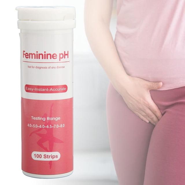 Tiras de 100 piezas de salud vaginal de prueba de ph tiras de salud desechables para la salud de la infección precisa acidez femenina papel de ph