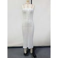 thumbnail image 4 of Strapless Crochet Midi Dress (S, FrostyGreen), 4 of 8
