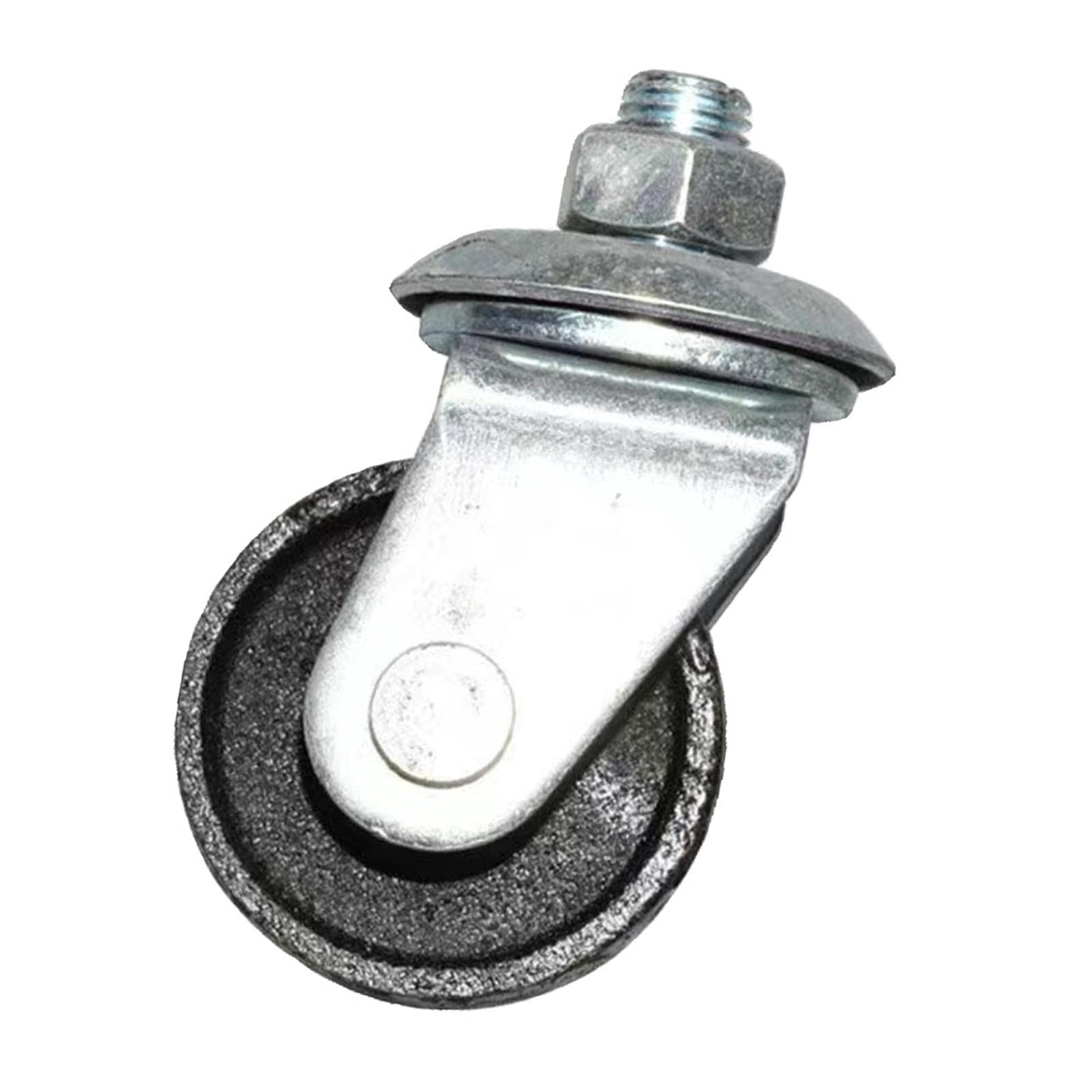 AMLESO Generic Floor Jack Casters 16mm Stem Replacement Trailer Caster Wheel Metal Horizontal Jack Casters for 4 Ton Floor Jack