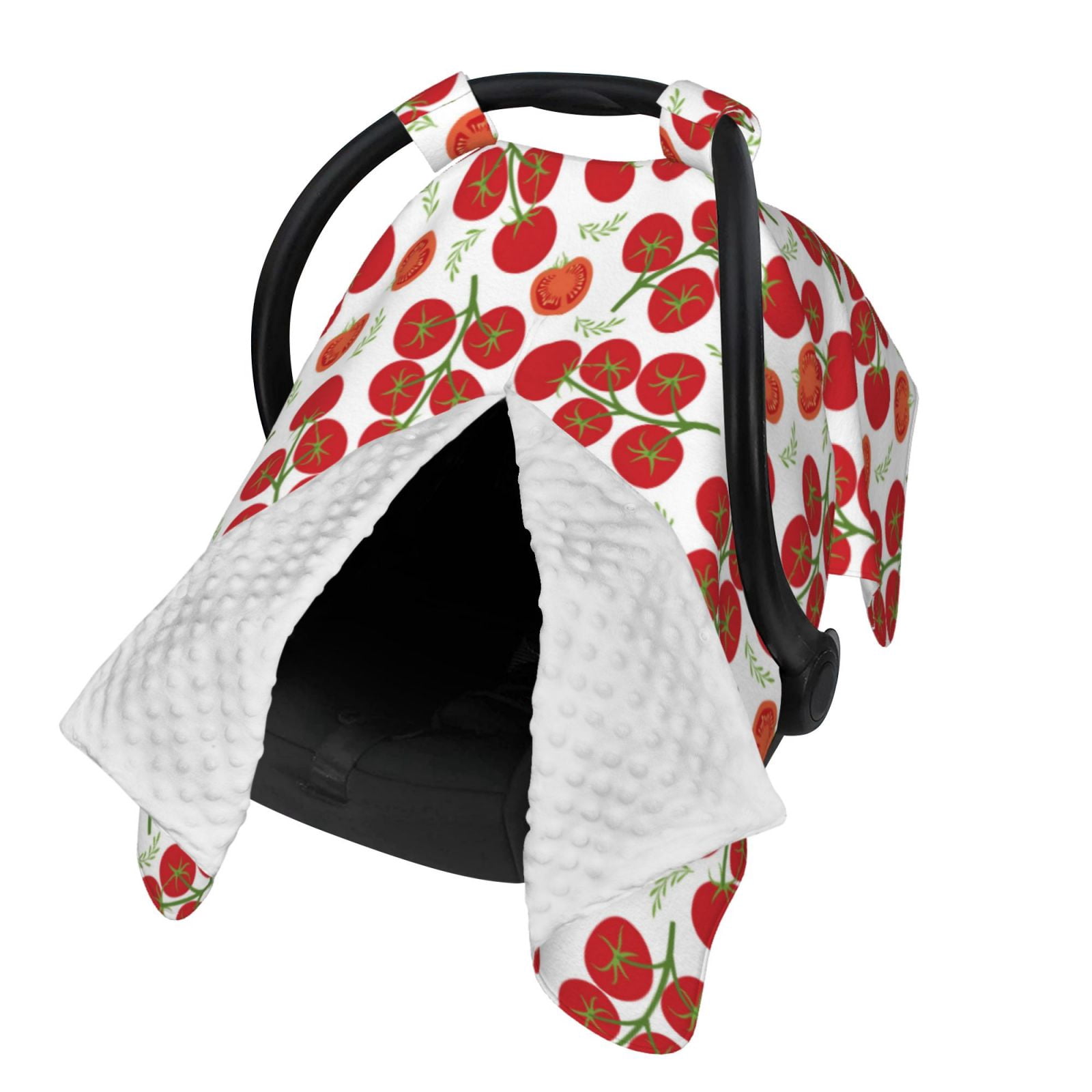 Naloa Tomato Baby Car Seat Cover, Breathable Baby Carrier Cover, Multiuse Baby Carrier Cover & Nursing Breastfeeding Cover