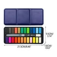 thumbnail image 2 of Watercolor Paint Set, 24 Colors Portable Travel Water Color Palette Kit with Detail Painting Brush, Watercolor Paints, Painting Sets, Art Supplies for Painting, Travel Watercolor Set, 2 of 2