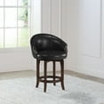 thumbnail image 5 of Hillsdale Furniture Dartford Upholstered Wood Counter Height Stool, Dark Brown Cherry, 5 of 13