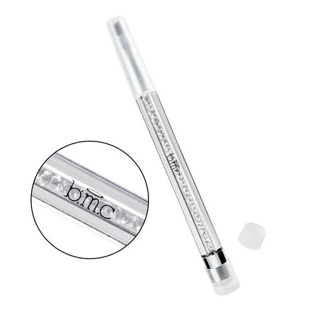 - BMC Exclusive - 2-in-1 Pencil Stamper & Clean-Up Brush (w/ Extra Replacement Silicone Nail Stamping Head ) - Dual-Ended Long Handle Easy DIY Nail Art Manicures & Pedicures, Perfect for Small Designs