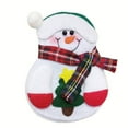 thumbnail image 2 of Fiudx Decoración Navideña para Mesa, Juego de Cubiertos de Muñeco de Nieve de Tela No Tejida, Ideal para Restaurantes y Hoteles, Diseño de Muñeco de Nieve Anciano, 12,5 X 10 Cm., 2 of 3