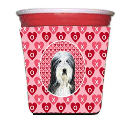 

Bearded Collie Red Solo Cup bottle sleeve Hugger - 16 To 22 oz.