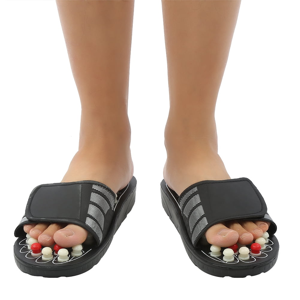Acupressure Massage Slippers With Earth Stone Therapy Foot Massager Shoes Blood Activating Health Care Massage Slippers Fit Men Women Feet8 Sizes Walmart