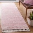 thumbnail image 2 of SAFAVIEH Easy Care Tahnee Solid Cotton Machine Washable Runner Rug, Pink/Ivory, 2'3" x 9', 2 of 8