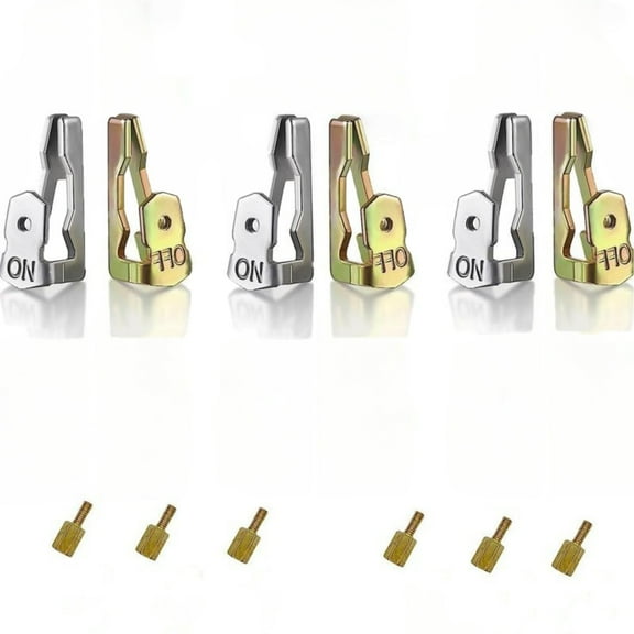 6 Pcs Time Switch Replacement Trippers Kit Compatible with 156T1978A for T100 Series Clock Dial Trippers Timers Timer Parts, Pool Timer On Off Clip Parts, Includes Screws