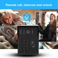 thumbnail image 2 of Timbre inalámbrico con Visor de cámara Inteligente WiFi, Timbre de Video Inteligente con cámara con función de detección de Movimiento de visión Nocturna/PIR para Seguridad en el hogar(Negro) Ecomeon no, 2 of 4