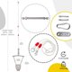 thumbnail image 3 of NLIO - Jersey de bebé 2 en 1 con gancho para el techo, arnés para caminar para bebés de 6 a 24 meses, puente l para jugar en interiores y exteriores, puente l con cadena ajustable, 3 of 5
