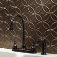thumbnail image 5 of FASÄDE Rings Decorative Vinyl Backsplash 15 sq ft Kit in Argent Bronze, 5 of 8