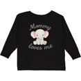 thumbnail image 3 of Inktastic Mommy Loves Me Cute Elephant Boys or Girls Long Sleeve Toddler T-Shirt, 3 of 5