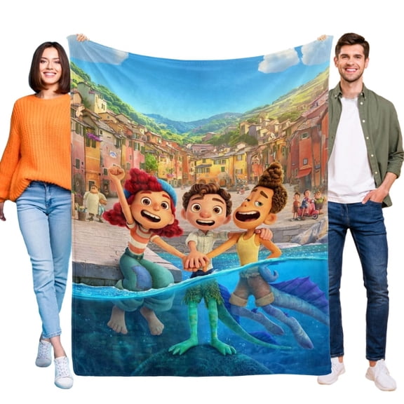 Luca Flannel Blanket Sofa Bed Couch Office Throw Birthday Gift for Kids