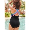 thumbnail image 2 of Swimsuits for All Women's Chlorine Resistant Strappy Crossback One Piece Swimsuit, 2 of 2