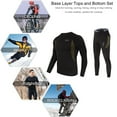thumbnail image 5 of Hweilai Men's Thermal Underwear Set Quick Dry Winter Fleece Lined Sports Long Base Layer Set, 5 of 5