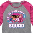 thumbnail image 3 of Karma's World - Girl Group - Slumber Party Squad - Toddler & Youth Girls Raglan Graphic T-Shirt, 3 of 5