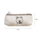 thumbnail image 4 of Bolsa de lápices de felpa Estilo coreano Bolsa de almacenamiento linda Kawaii Simple para niñas (Beige) Ndcxsfigh Libre de BPA, 4 of 7