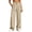 Beige womens pants 01, variant on Dress Pants for Women Solid High Waist with Pockets Business Casual Work Pants Full Length