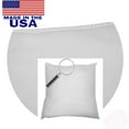 thumbnail image 4 of Mybecca 18" L x 18" W Pillow Sham Stuffer White Square Hypoallergenic Pillow Insert (First Quality), 4 of 5