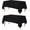 Black, variant on Utopia Kitchen Rectangle Table Cloth 1 Pack, Tablecloth Machine Washable, Polyester Table Cover for Dining, Buffet Parties, Picnics, Events, Weddings and Restaurants (52x70 Inches, Black)