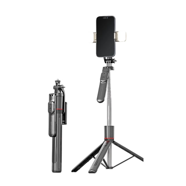 SIfdSeng Get it Fast Portable Travel Selfie Stick with Remote and Secure Mount Holder for Stable Hands Recording