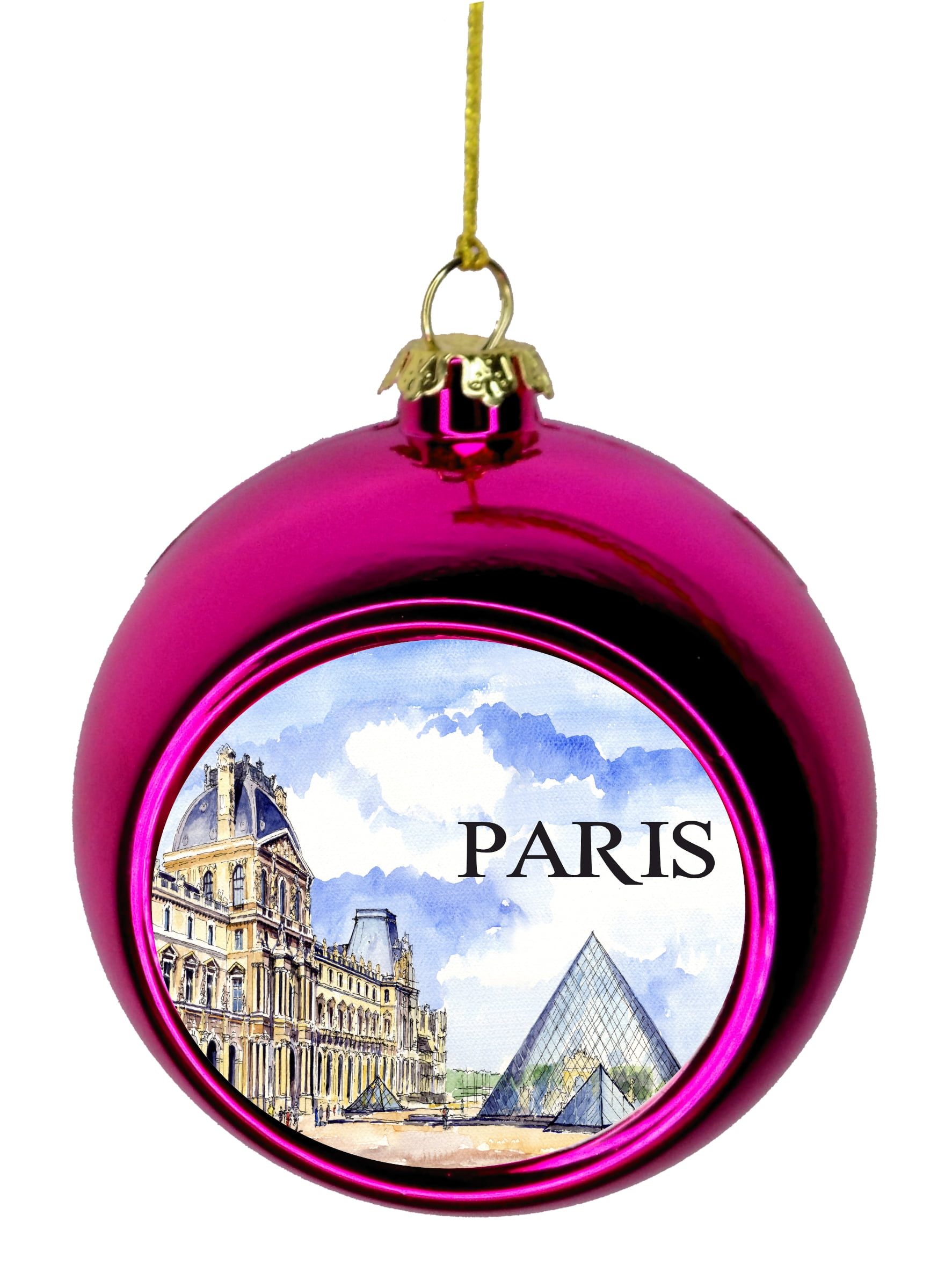 Paris Christmas Ornament 