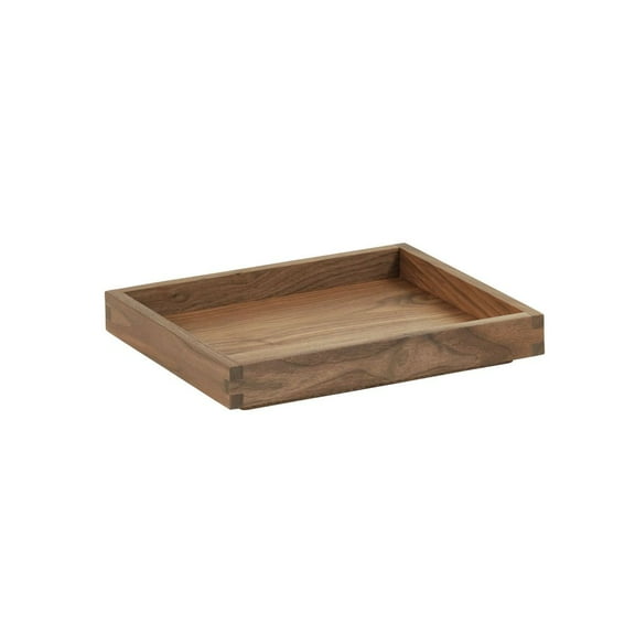 Cal Mil Sydney Walnut Tray, 10 inch Width x 12 inch Depth x 1.5 inch Height