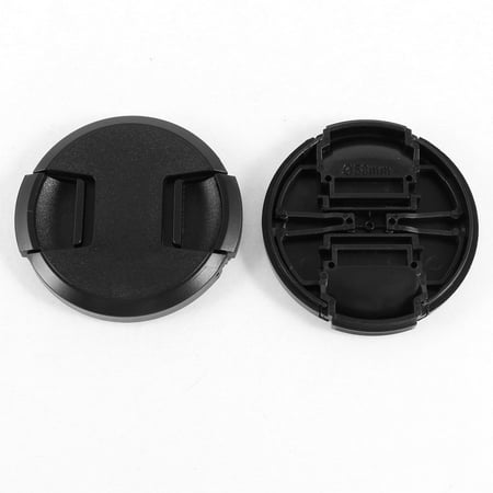 Replacement Front Lens Cap Unique Bargains 2 Pcs Black 58mm Front Lens Cap Cover Replacement for Digital Camera ()