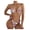 C-Brown194, variant on Bikinis Women Two Piece Swimsuit Triangle Halter Side Tie Top Thong Bottoms Zebra Striped Print Swimwear Trendy Beachwear
