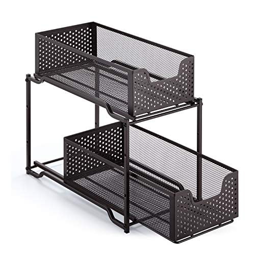 Simple Trending Stackable 2Tier Under Sink Organizer with
