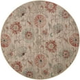 thumbnail image 6 of Unique Loom Outdoor Botanical Collection Area Rug - Fern (7' 10" Round Beige/Light Brown), 6 of 9