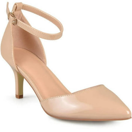- Women's Ankle Strap Patent Pumps