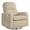 Manual-Corduroy Camel, variant on Aemeios Swivel Power Recliner Chair Teddy Nursery Glider Rocking Recliner, White