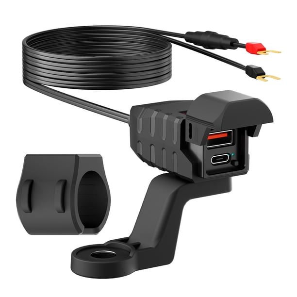 PD QC3.0 Motocicleta CARGADOR USB Adaptador Potencia 12V Tipo C Motocicletas