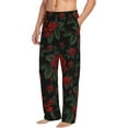 thumbnail image 2 of Bingfone Roses Mens All Over Print Sleep Pajama Pants-XX-Large, 2 of 6