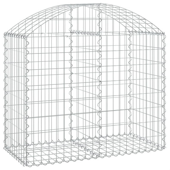 Casafoyer Arched Gabion Basket 39.4"x19.7"x31.5"/39.4" Galvanized Iron