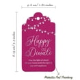 thumbnail image 5 of Inkdotpot Real Silver Foil Happy Diwali Tags Favor Hang Paper Tags 100 Pack, 5 of 6