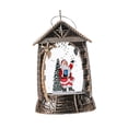 thumbnail image 2 of Adorno de farol navideño con purpurina, decoración de mesa para festivales y jardín. Anciano, 2 of 6
