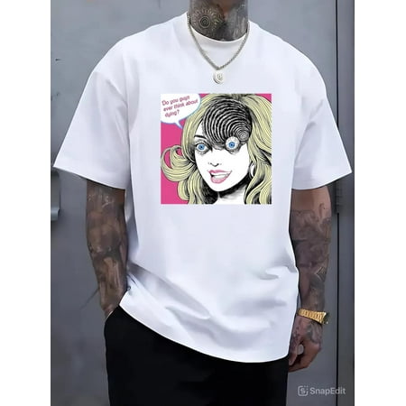 Junji Ito Dying Thoughts Horror Manga Tee Uzumaki Tomie Gyo Art Tote Bag T-Shirt V50520  for men & women  up to size 5XL