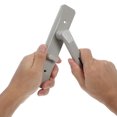 thumbnail image 3 of Phenofice Screen Door Lock Door Handle with Lock Iron Grey Lever Lock for Indoor Privacy 1 Set, 3 of 7