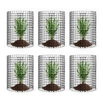 6-Pack Metal Plant Cages, 12.6'' Diameter x 14'' Height - Animal Proof Garden Protectors for Plants