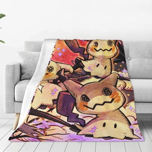 Blanket Cute Character All Season Warm Fuzzy Plush Throw Blankets Soft Flannel Blankets for Couch Chair Bed Travel Home Decor 40"X30"