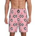 thumbnail image 3 of Lsque Valentine'S Day Panda Mens Sleep Pajama Shorts,Short Pajama Pants, Cotton Ultra-Soft Knit-4X-Large, 3 of 9