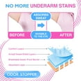 Gseagtia 100 Pack Underarm Sweat Pads Disposable Armpit Sweat Pads To Fight Hyperhidrosis And