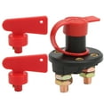 thumbnail image 2 of Car Battery Disconnect Switch, Brass Terminal Cars Power Off Switches DC 12V-24V No Electric Leakage  For Boat, 2 of 8