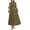 Army Green, variant on Spring Dresses for Women 2026 Casual Long Sleeve V Neck Elastic Waist Lightweight Maxi Wedding Guest Dress Pockets