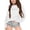 0#$-White594, variant on Hiijoy Girls Sweatshirt Letter Print Crewneck Pullover Fall Winter Clothes, Black, Sizes 3-14