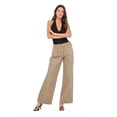 thumbnail image 2 of Forever 21 Women’s Pants with Side Zip Pocket and Belt Straps Utility Casual Trend Style, 0-14, 2 of 6